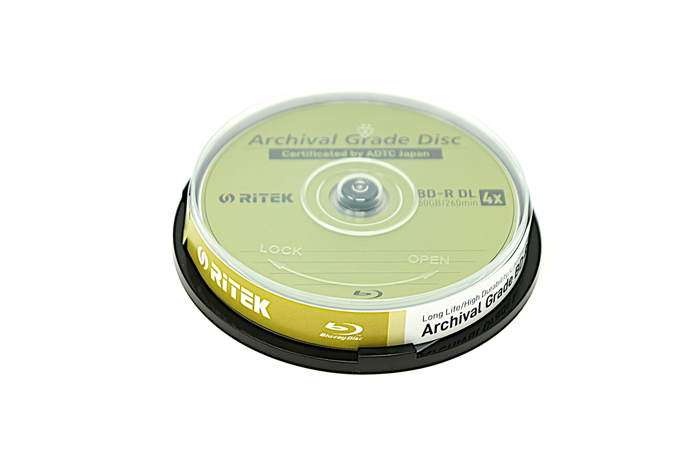 Amazon.com: 10 Pack Ritek BD-R DL 50GB 4X Archival Grade Blank